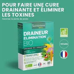 Santarome Bio Draineur Elimination Bio - 20 ampoules