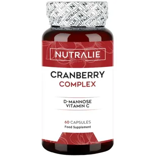 Nutralie Arándano Rojo Americano con Vitamina C y D-Manosa Cistitis 60 Cápsulas