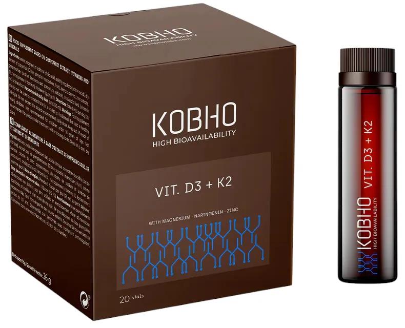 Vitamines D3+K2 Kobho 20 ampoules