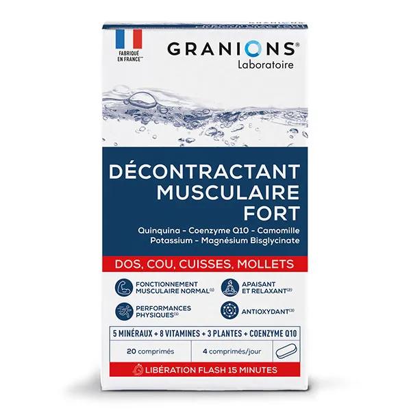 Granions Décontractant Musculaire Fort Apaise les contractures 20 Compresse