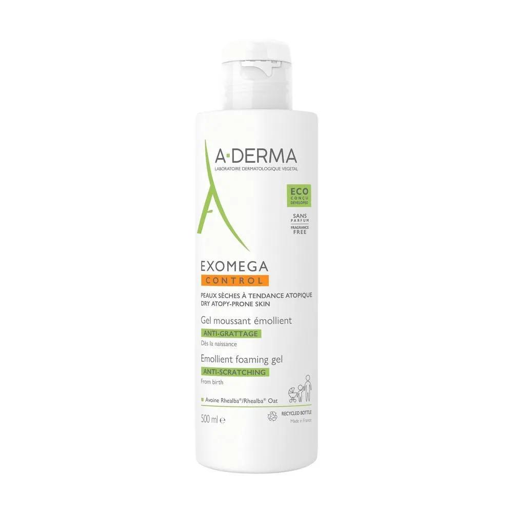 A-Derma Exomega Control Gel Detergente Emolliente Per Pelle Secca e a Tendenza Atopica 500 ml