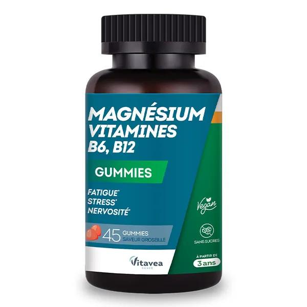 Vitavea Magnesio Vitaminas B6, B12 Cansancio Estrés A partir de 3 años 45 Gomitas