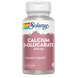 D-Glucorate Calcium 400mg Solaray 60 Capsules