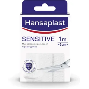 Hansaplast Sensitive Antibakteriell 1 m x 6 cm