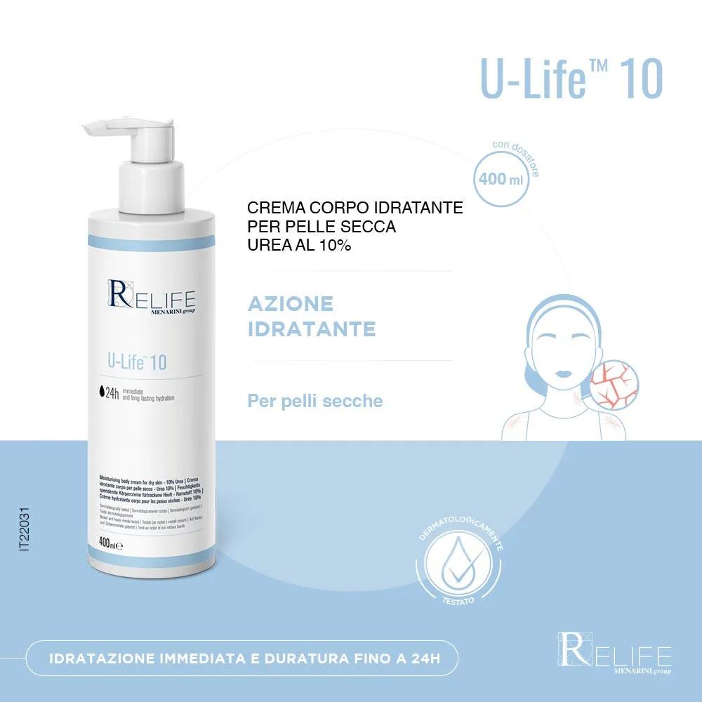 Relife U-life 10 Crema Idratante Pelle Secca 400 ml