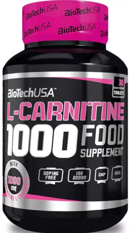 Biotech Usa L-Carnitine 1000 mg 30 Tabletas