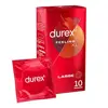 Durex Préservatifs Feeling XL - 10 Préservatifs Fins et Larges