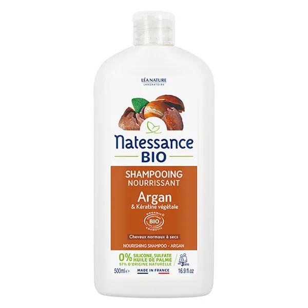 Natessance Shampooing Nourrissant Argan Bio et Kératine Végétale 500ml