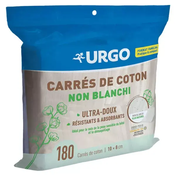 Urgo First Aid Unbleached Cotton Squares 180 units
