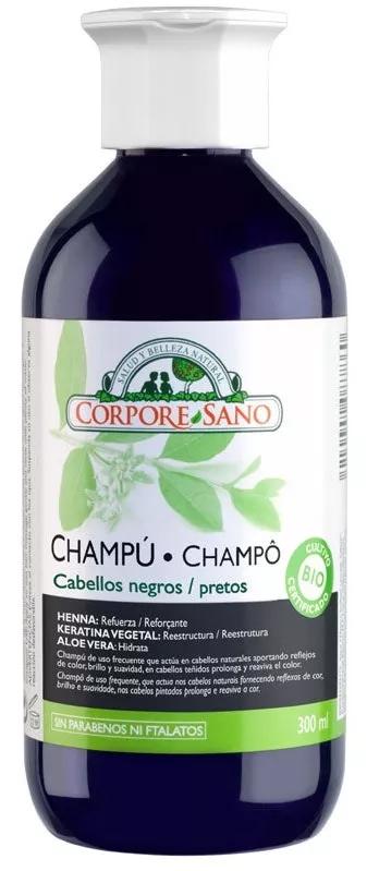 Corpore Sano Champú Henna Cabello Negro 300 ml