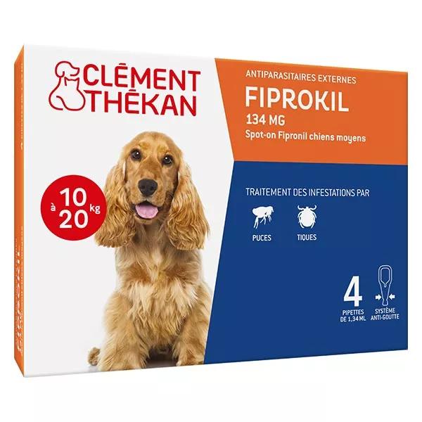 Clement Thekan Fiprokil Antipulgas Antigarrapatas Perro 10-20kg 4 pipetas