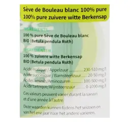 Be-Life Sève de Bouleau Bio 500ml