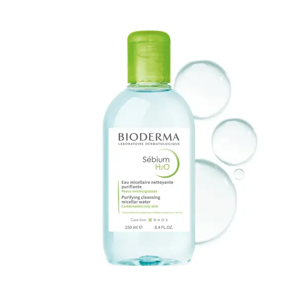 Bioderma Sébium H2O Eau Micellaire Purifiante Peaux Mixtes à Grasses 250ml