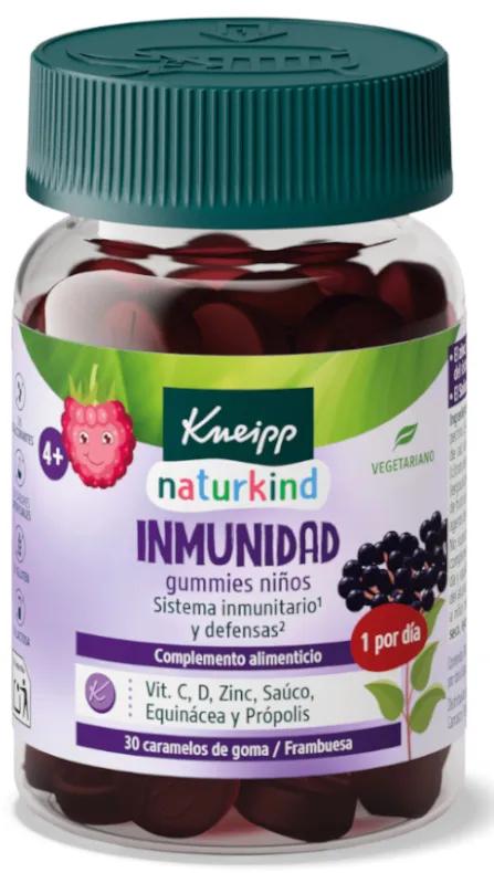 Kneipp Naturkind Système Immunitaire Enfants Framboise 30 Gummies