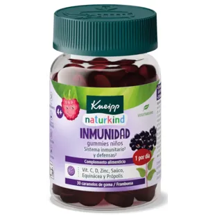 Kneipp Naturkind Système Immunitaire Enfants Framboise 30 Gummies