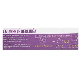 Gerlinéa Repas Minceur Barres Fourrées Chocolat et Noisettes 8 x 45g