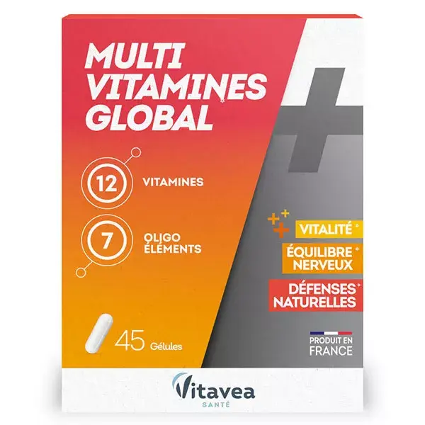 Vitavea Multi Vitamines Global Vitalité Equilibre nerveux 45 gélules