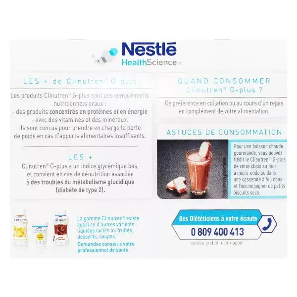 Nestlé Clinutren G Plus Strawberry Flavoured Protein Drink 4 x 200ml 