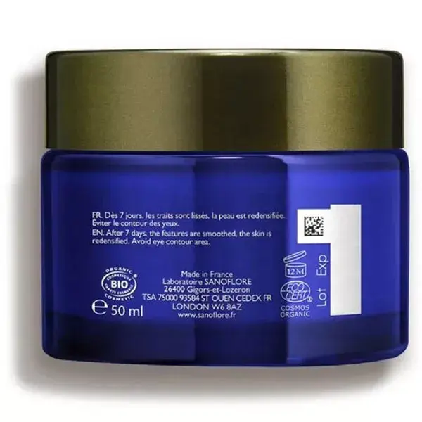 Sanoflore Merveilleuse Night Cream Organic Anti-Wrinkle Peeling Treatment 50ml