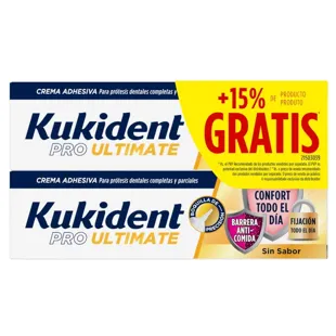 Kukident Pro Ultimate Unflavored 2x40g 15% FREE