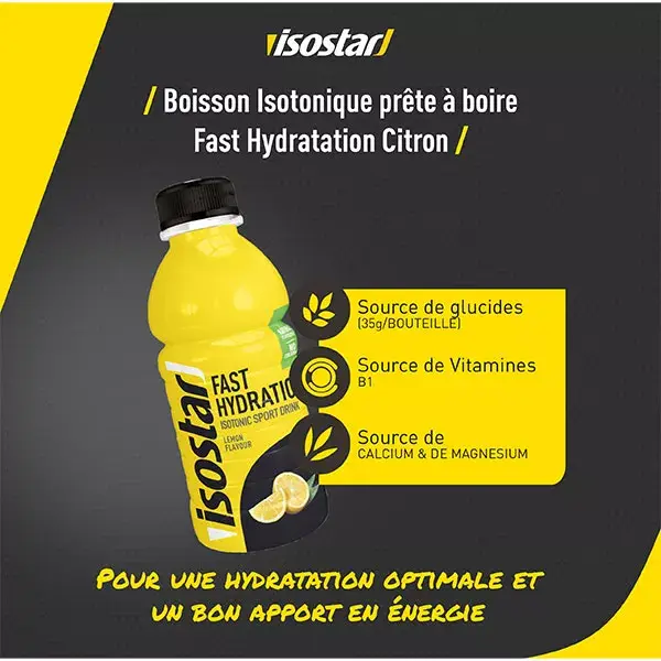 Isostar Fast Hydratation Limón 500 ml