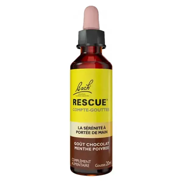 RESCUE® Compte-gouttes GOÛT CHOCOLAT MENTHE - 20 ml