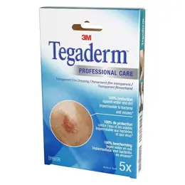 3M Tegaderm Pansement Adhésif Transparent Stérile 6x7cm 5 unités