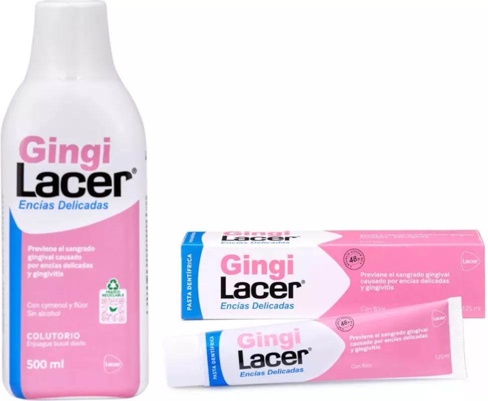 Lacer GingiLacer Colutorio 500 ml + Gingilacer Pasta Dentí­frica 125ml