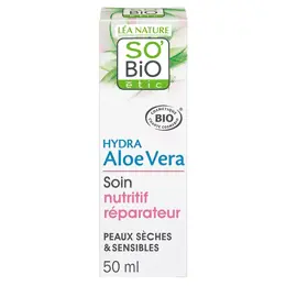 So'Bio Étic Hydra Aloe Vera Soin Nutritif Réparateur Bio 50ml