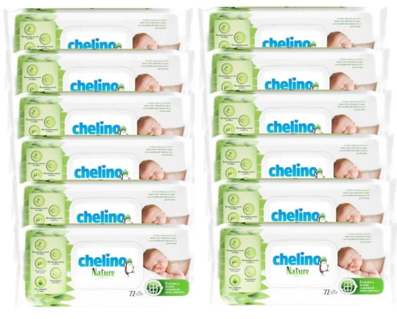Chelino Nature Lingettes pour enfants 12x72 unités