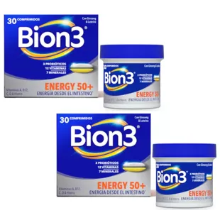 Bion3 Energy 50+ 2x30 Tablets