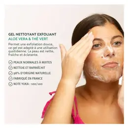 Le Petit Olivier - Gel Nettoyant Exfoliant - Aloe Vera Thé Vert 150ml