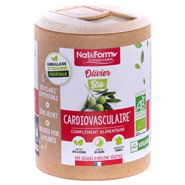 Nat & Form Eco-Friendly Organic Olive Tree Capsules x 200 