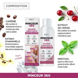 Eafit Minceur 360 - Mousse crépitante - Anti-cellulite - Tonifie la peau