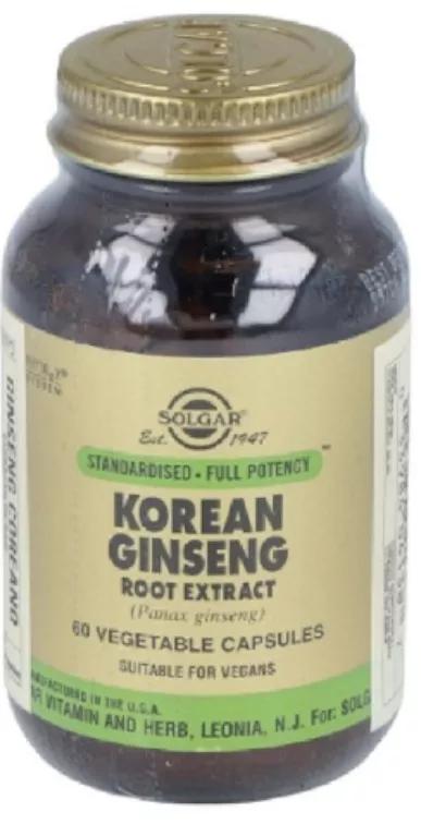 Solgar Estratto di radice di ginseng coreano 60 capsule vegetali