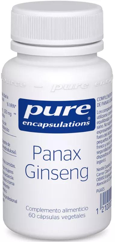 Pure Encapsulations Panax Gingseng 60 Cápsulas Vegetais