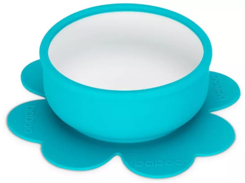 Baboo Silicone Bowl with Turquoise Suction Cup +6m