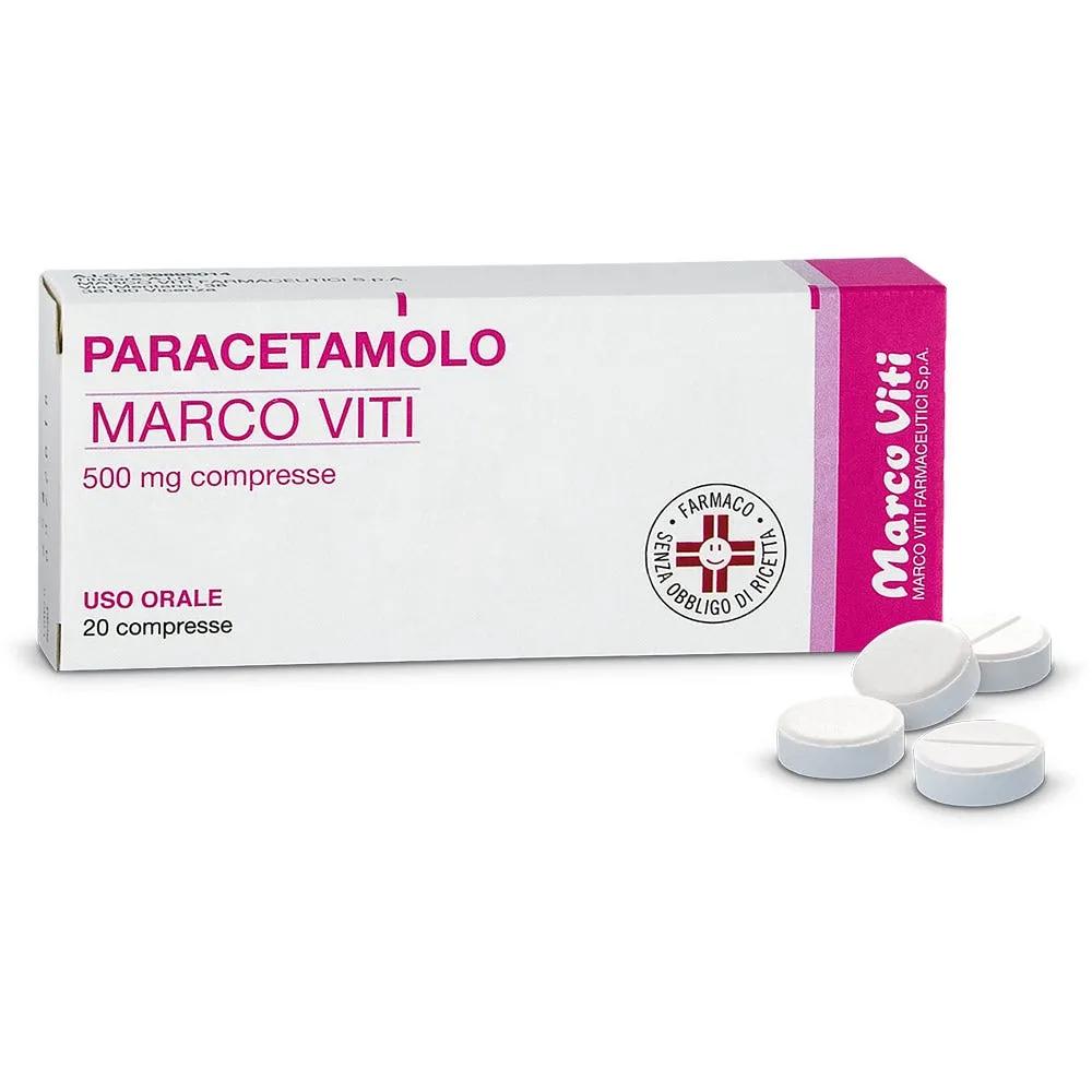 Paracetamolo Marco Viti 500 mg 20 Compresse