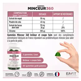 EAFIT Minceur 360 Gummies Boite de 60 Gummies