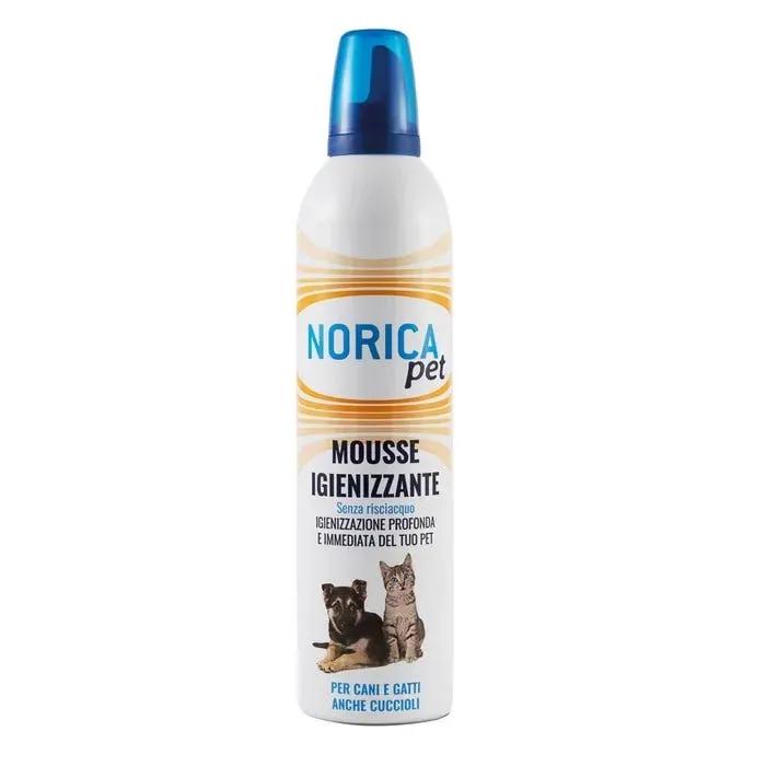 Norica Pet Mousse Igienizzante Senza Risciacquo Per Cani e Gatti 400 ml