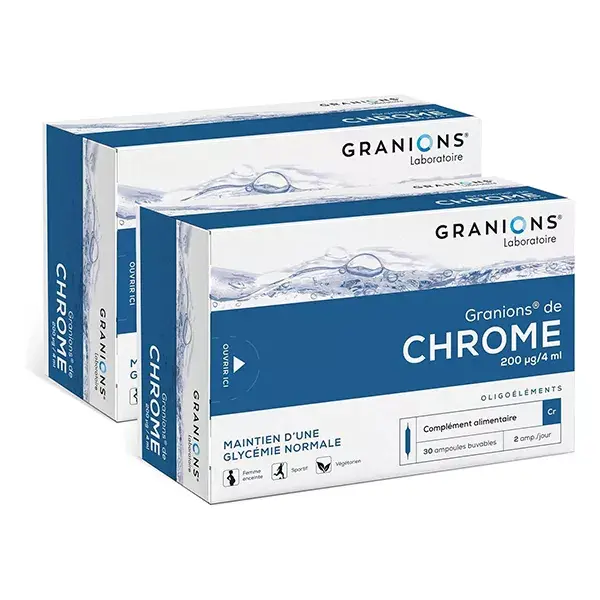 Granions de Chrome Lot de 2 x 30 ampoules