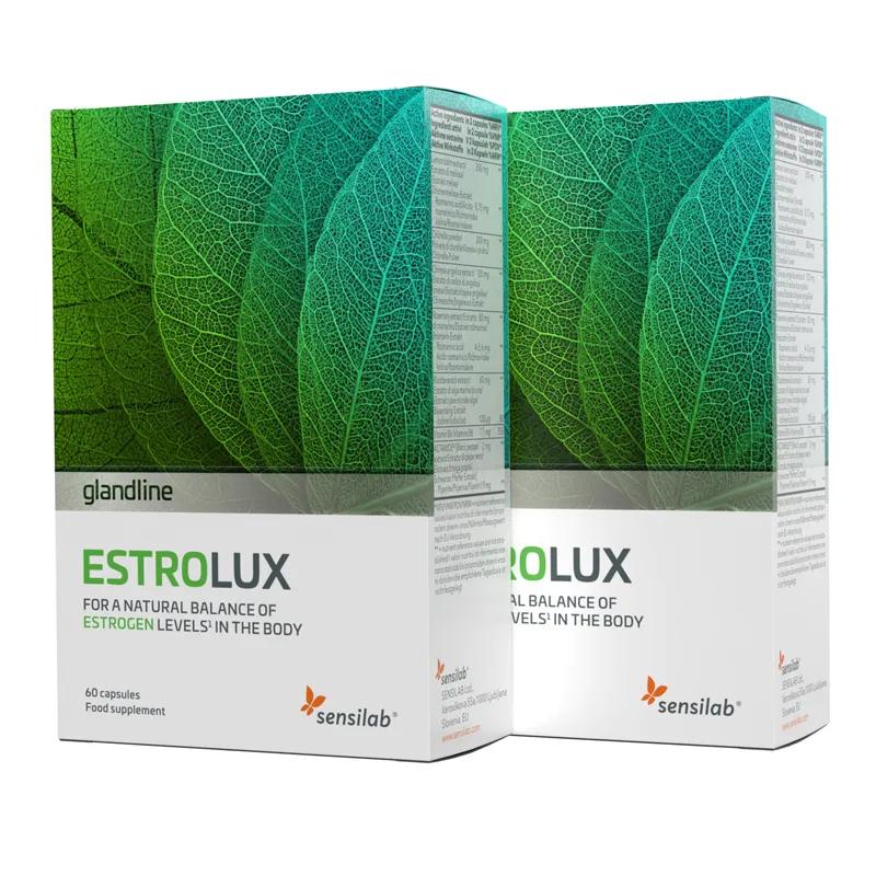 Sensilab Estrolux Integratore di Estrogeni per Equilibrio Ormonale BIPACCO 60+60 capsule