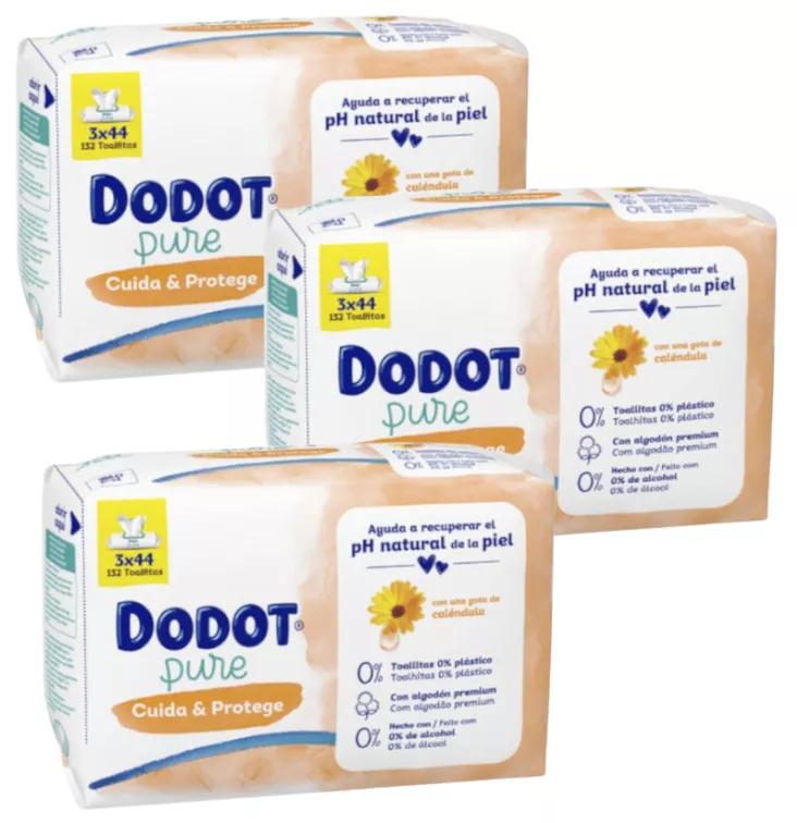 Dodot Pure Care & Protect Lingettes 9x44 unités