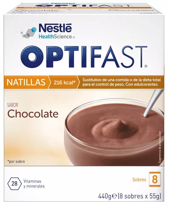 Optifast Natilla de Chocolate 8 Sobres