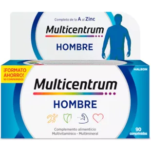 Multicentrum Multivitamines Multiminérales pour Hommes 90 Comprimés