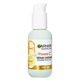 Garnier SkinActive Sérum Crème Booster d'Éclat Vitamine C SPF25 50ml