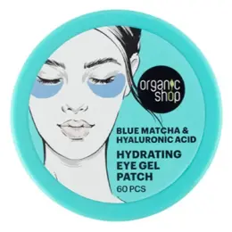 Organic Shop Patchs hydrogel yeux hydratants au thé matcha et acide hyaluronique 60 patchs