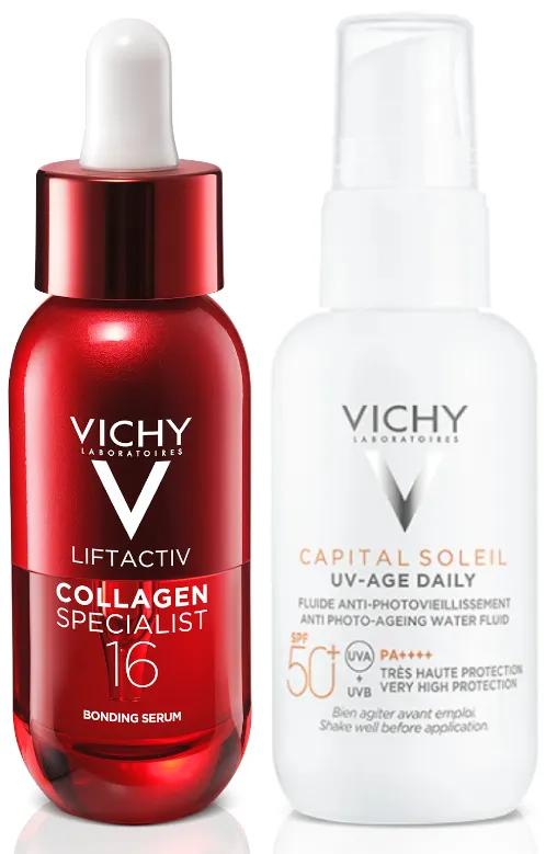 Sérum Vichy Liftactiv Collagen Specialist 16 30 ml + Capital Soleil UV-AGE SPF 50+ 40 ml