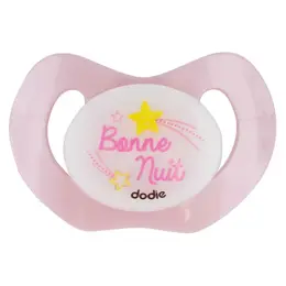 Dodie Sucette Physiologique Silicone Nuit Etoiles Rose 0-6m P39