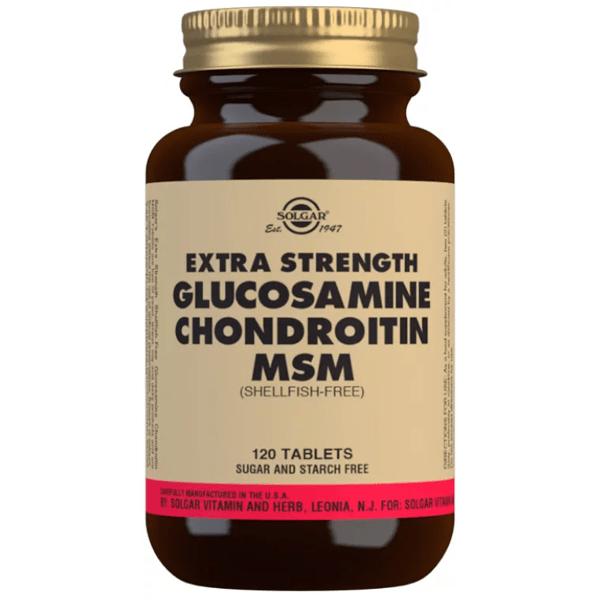 Solgar Glucosamine, Chondroïtine en MSM 120 tabletten